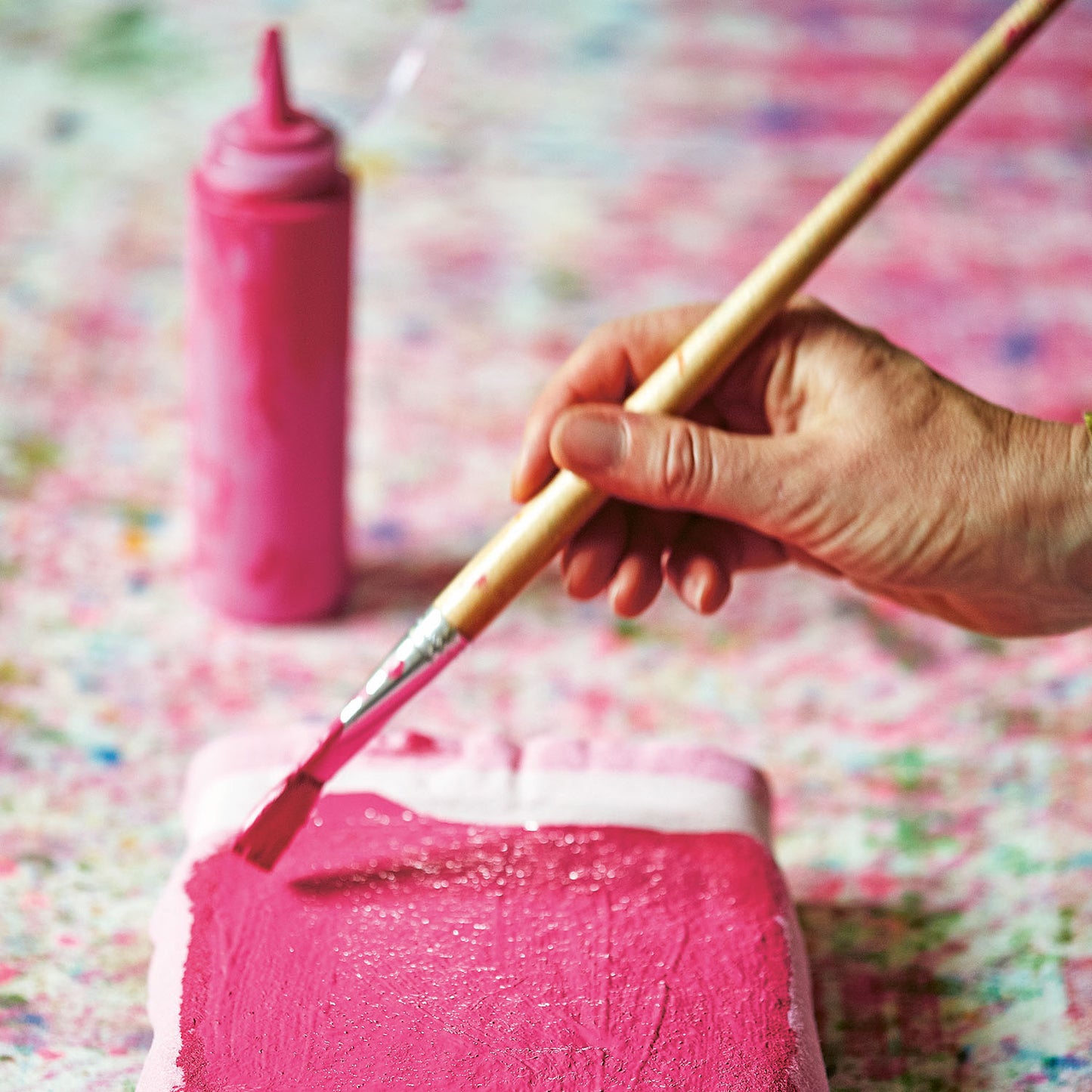 How to make a block printed tablecloth with Molly Mahon