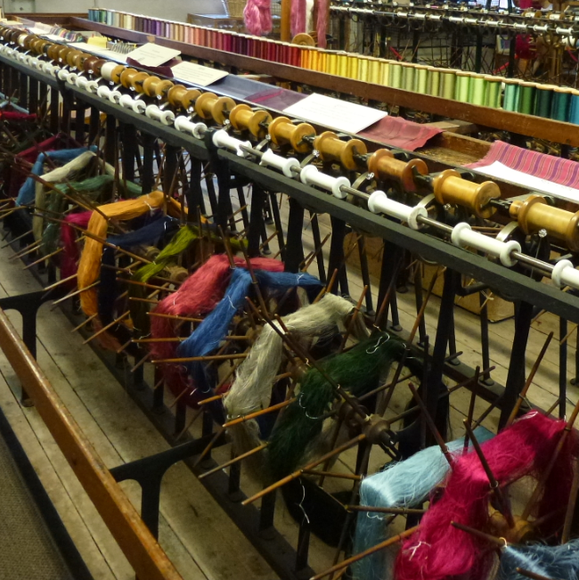 Silk: silk road, silk fibre, silk weaving with Angela Sheng, Mary Schoeser, Neil Thomas from Gainsborough Silk Mill, Rezia Wahid and Sue Tapliss of Whitchurch Silk Mill