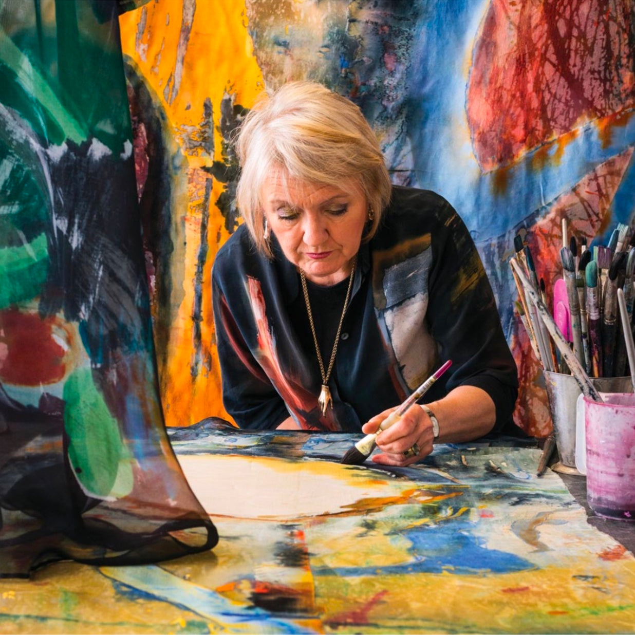 Colour with Keith Recker, Amy Butler Greenfield, Jantiene van Elk from TextielMuseum, Carole Waller and Margo Selby