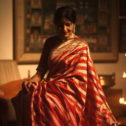 India Week with Brinda Gill - A Precious Revival: Banaras Brocades Woven with Naturally Dyed Yarns