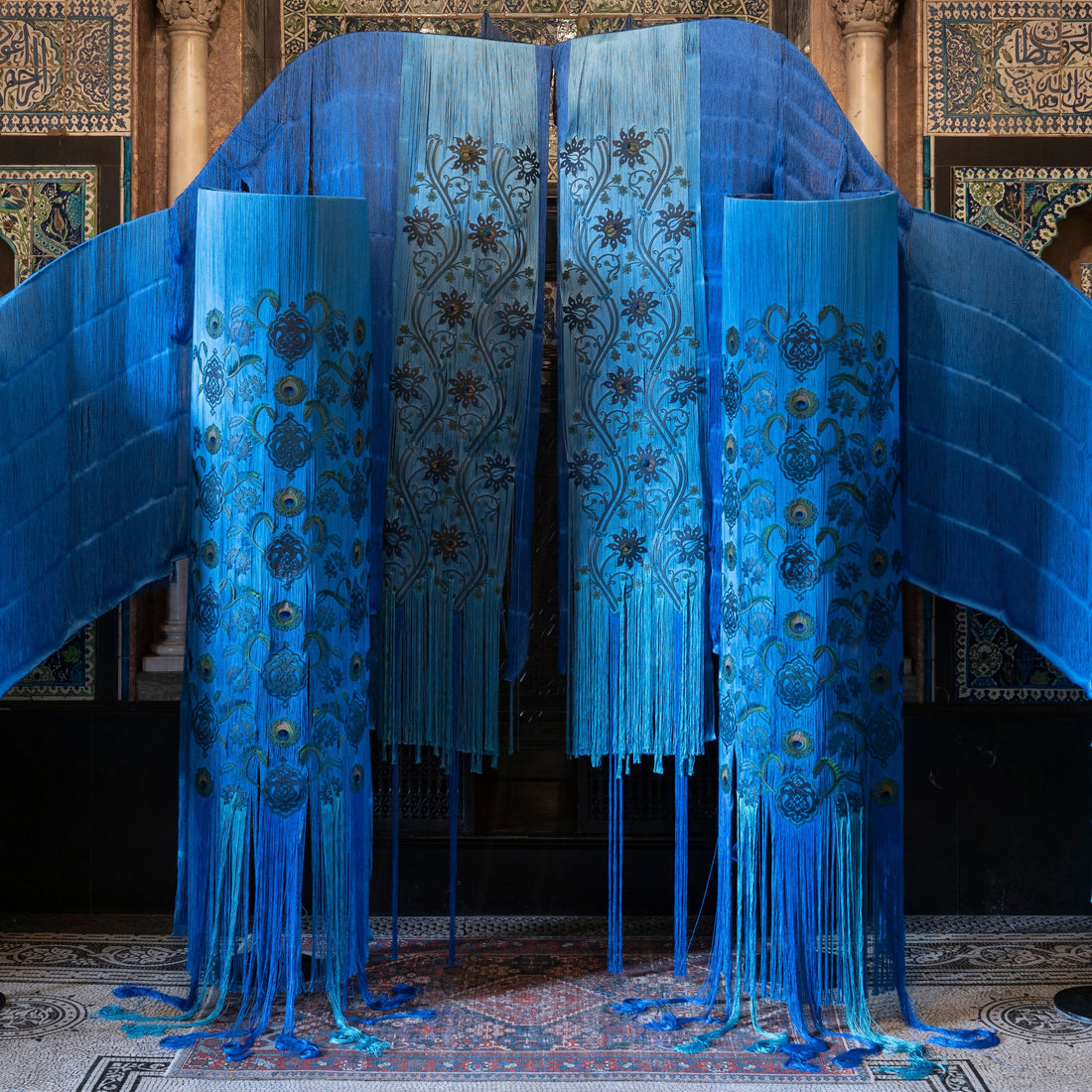 Kamilah Ahmed Reframes the Arab Hall in Silk and Brass