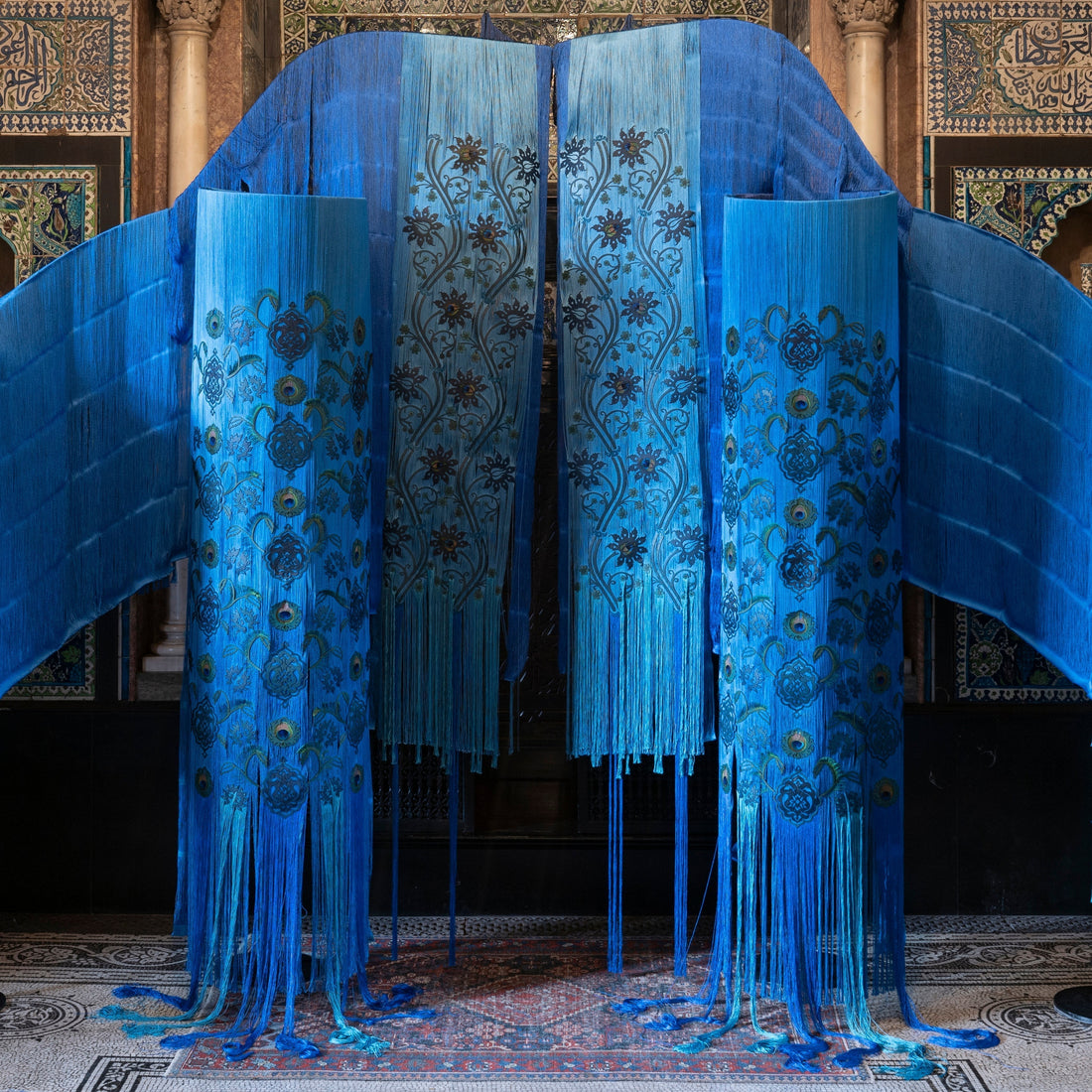 Kamilah Ahmed Reframes the Arab Hall in Silk and Brass
