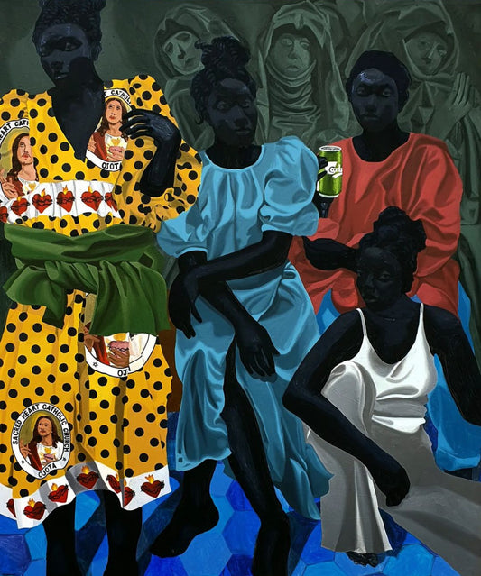 Painting patterned fabrics: the art of Tonia Nneji