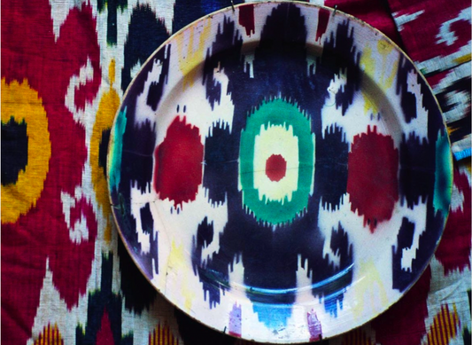Cultureisserved: Ikat patterned plates