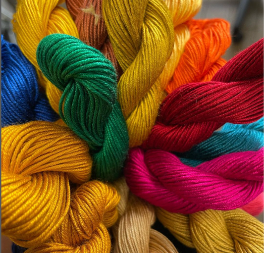 Fancy A Spot of Summer knitting? Loop launches a new Floral Cookie Scarf Kit