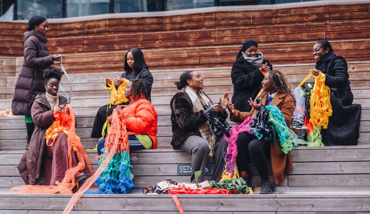 Black Girl Knit Club Unveils Yarn Bombing