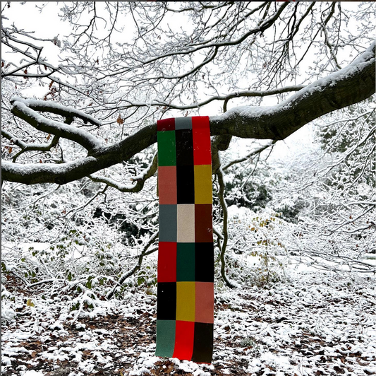 12 Days of Christmas 2024, Win a Multicolour Check Scarf by Jo Gordon