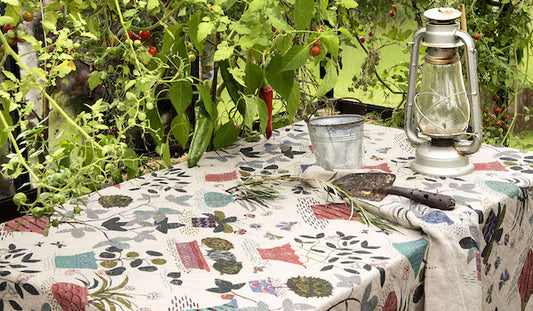 Free Gudrun Sjödén linen tablecloth for three year subscribers