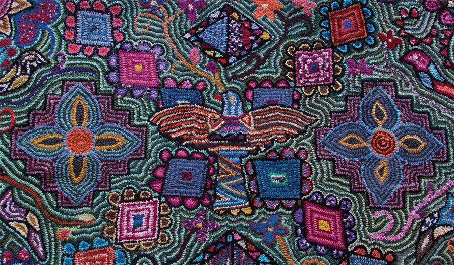 Rug Hooking with Multicolores