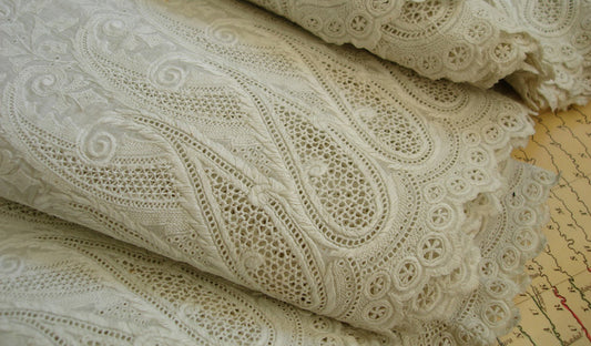 WHITE ON WHITE EMBROIDERY