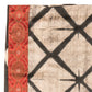 Constellation Clamp-Shibori Scarf (Brocade Border)
