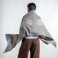 Geometry in Shibori Scarf (with pashmina lining)