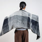 Moonlit Blooms Shibori Scarf (with woven lining on the back)