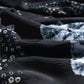 Moonlit Blooms Shibori Scarf (with woven lining on the back)