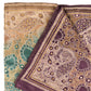 Peacock Paradise Kantha Scarf (With Purple Lining)