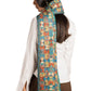 Triangles-at-play Kantha scarf (with indigo lining)