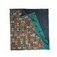Triangles-at-play Kantha scarf (with indigo lining)