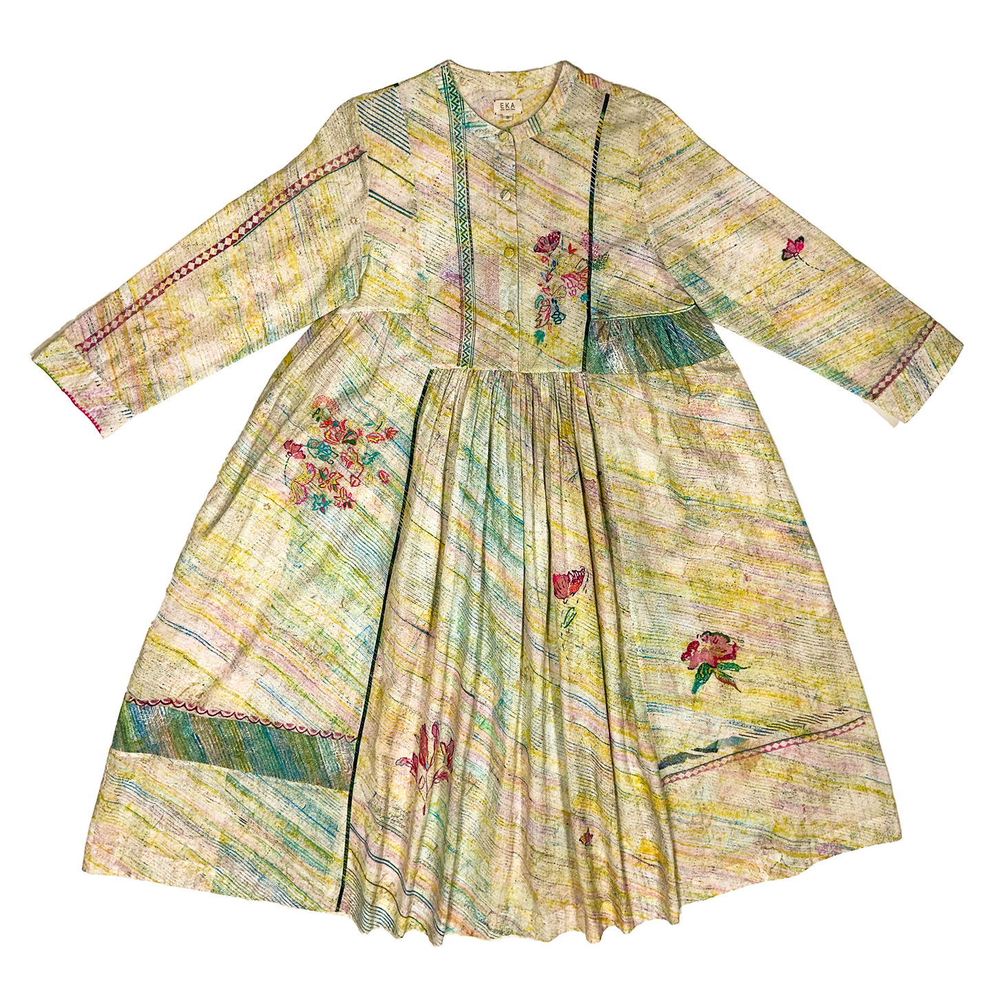 India, Eka, Boris Dress (Green)