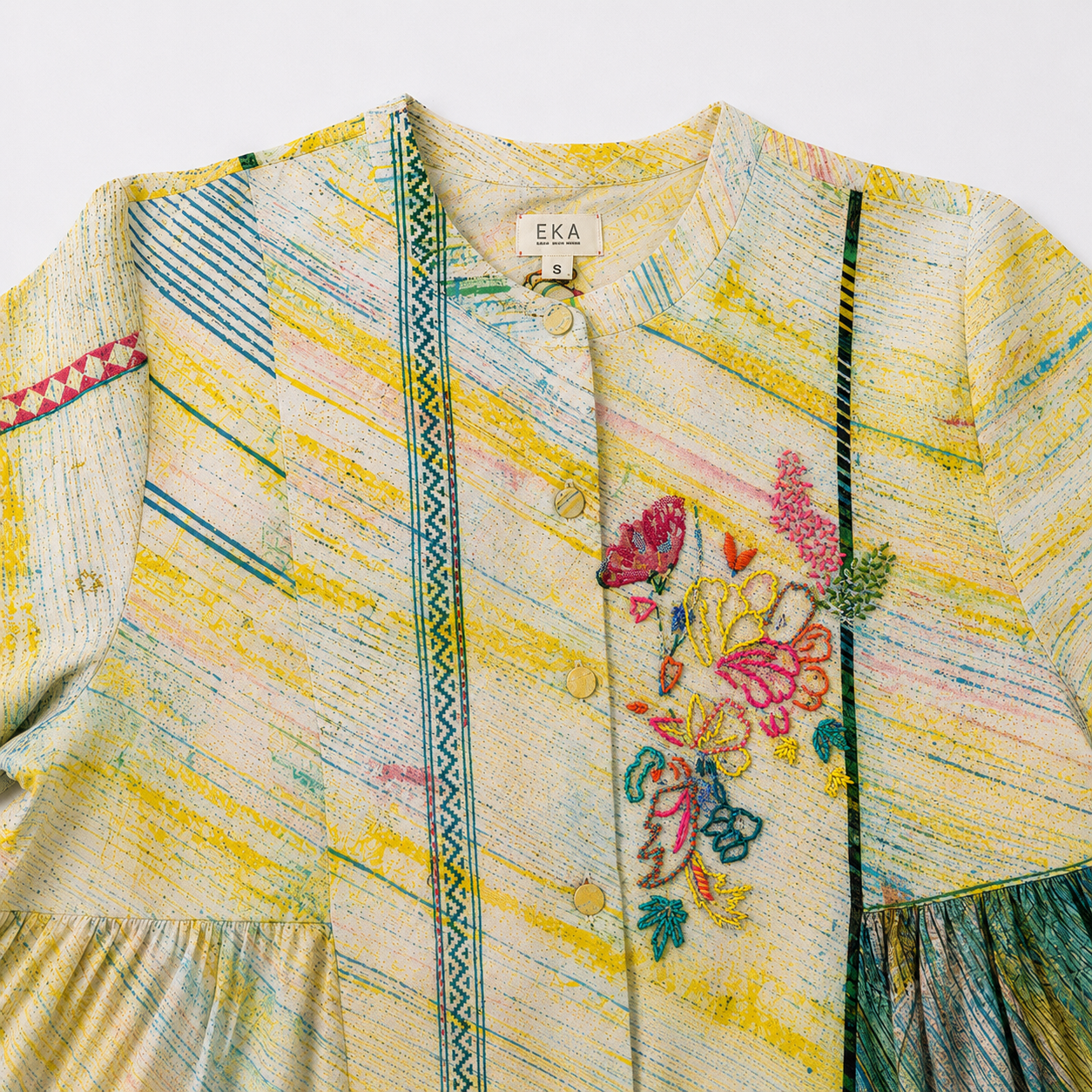 India, Eka, Boris Dress (Green)