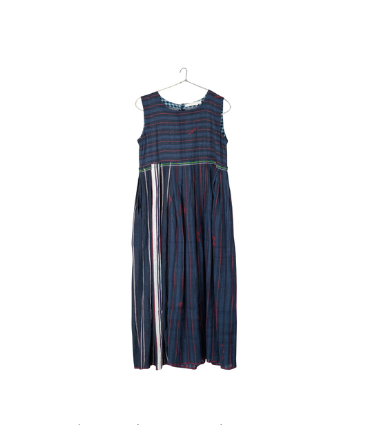 Injiri, AMBER-236 Ladies Dress INDIGO 100% Cotton XL-1