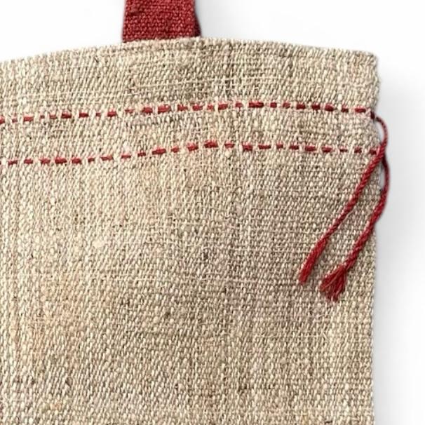 Bhutan, Colours of Bhutan, Nettle Tote (Madder on Natural)