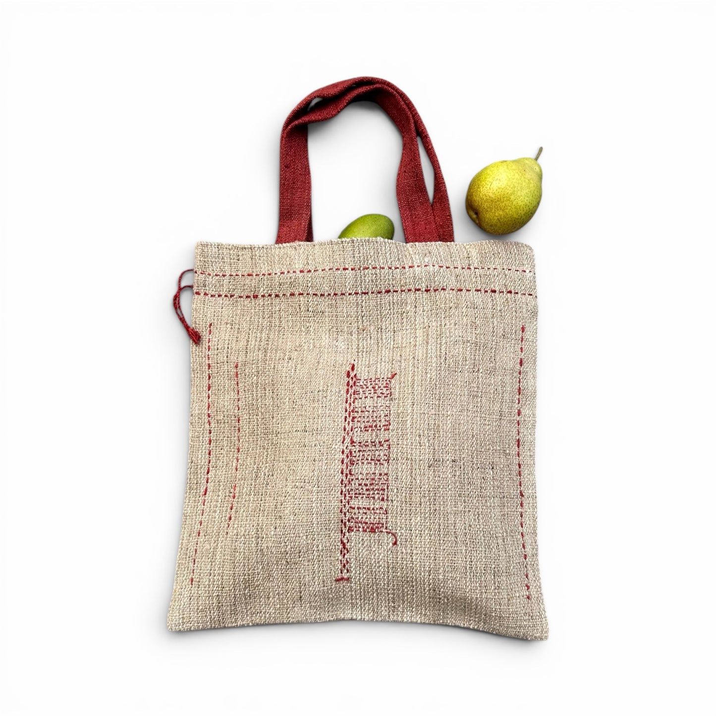 Bhutan, Colours of Bhutan, Nettle Tote (Madder on Natural)