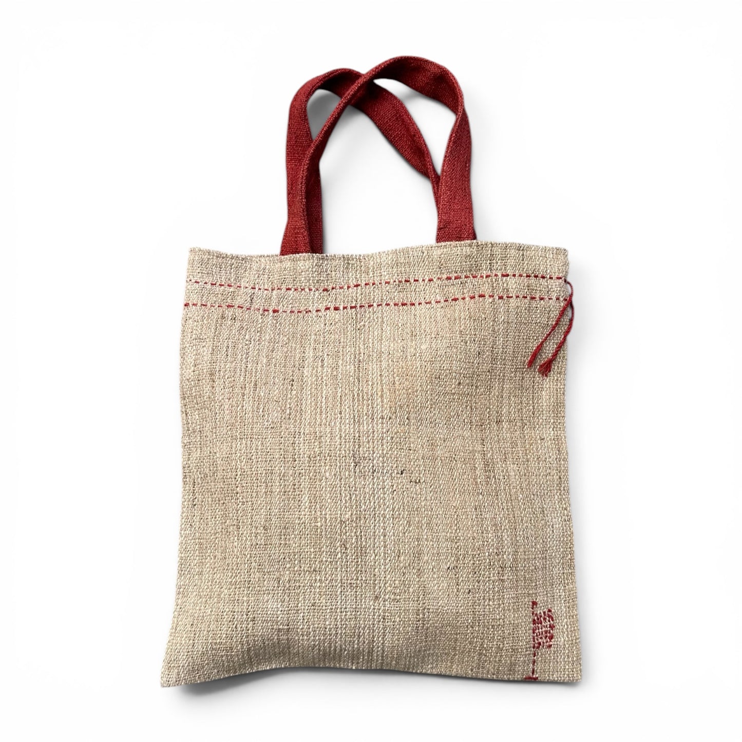 Bhutan, Colours of Bhutan, Nettle Tote (Madder on Natural)