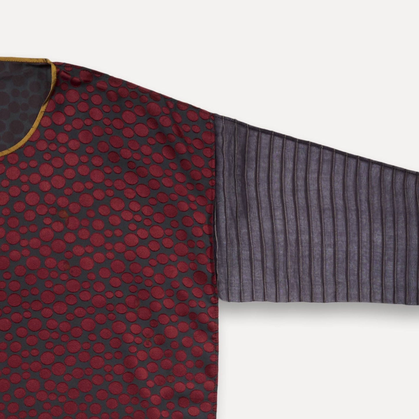 Turkey, Gönül Paksoy, Crimson Mosaic Silk Dress