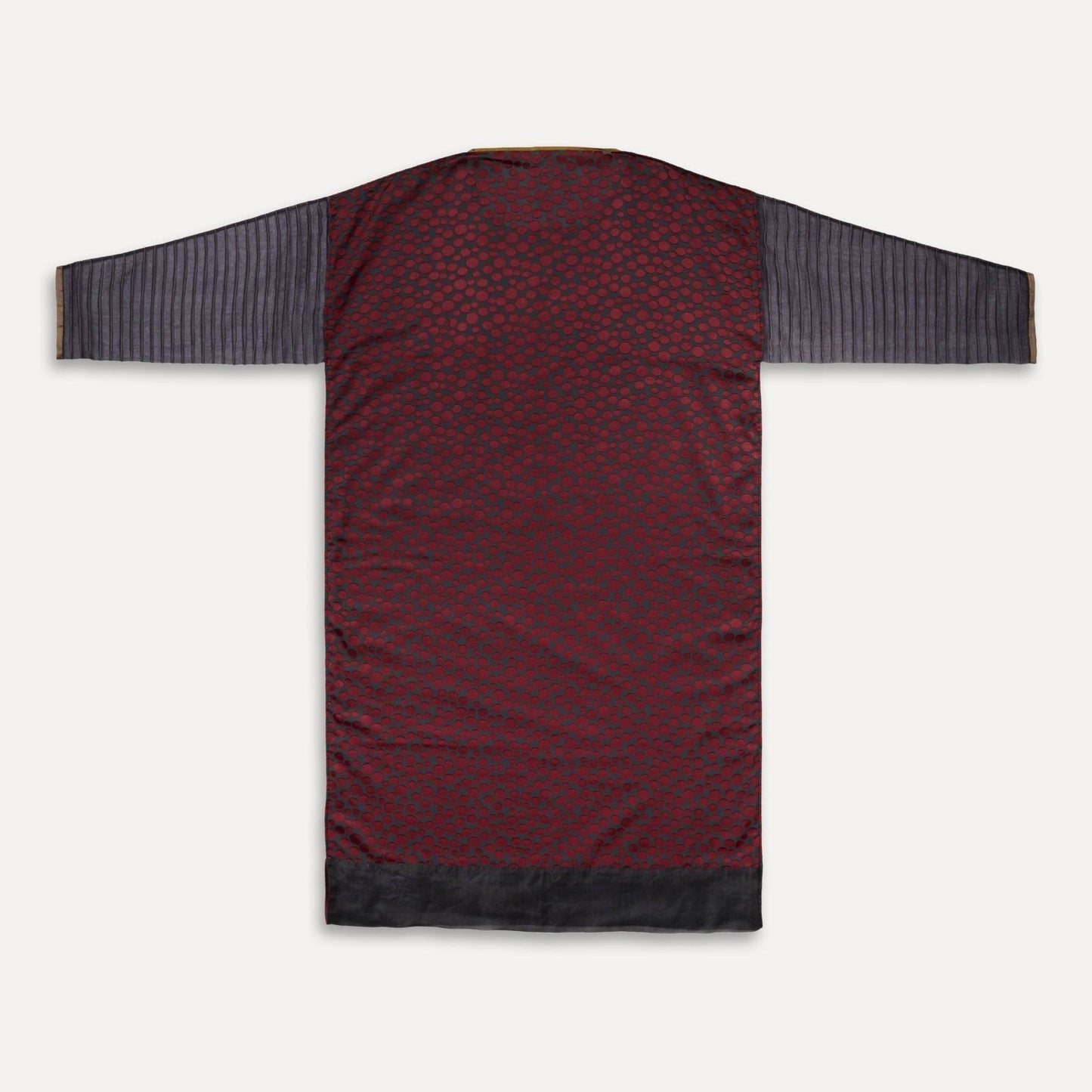 Turkey, Gönül Paksoy, Crimson Mosaic Silk Dress