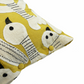 India, Muuyee, Busy Safed Panchhis Cushion Cover