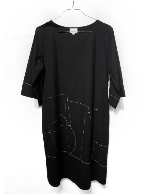 Soham Dave, Shadow Shapes Dress Black