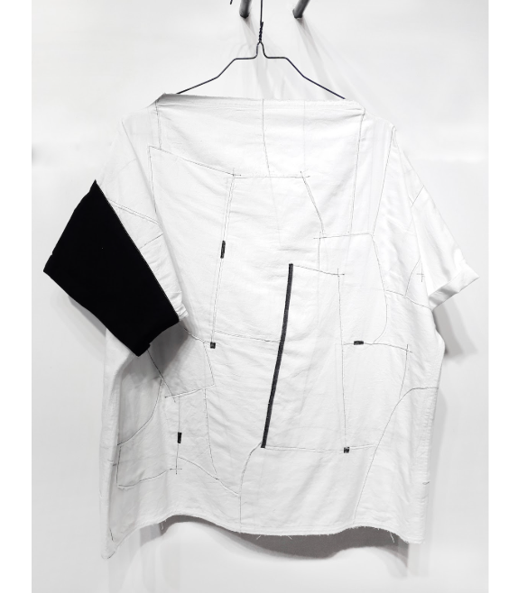 Soham Dave, Light Quilted Top White