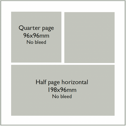 Quarter Page & Half Page Horizontal