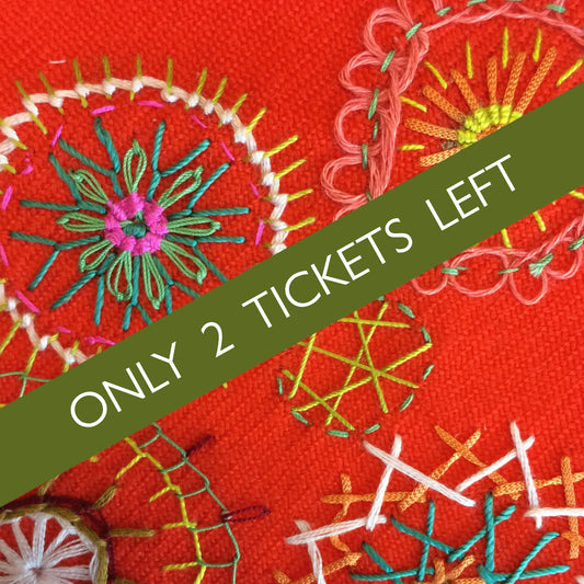 Sunday 14 September, 10:30 - 1:30pm : Workshops, Embroidery, A Pocket for your Art with Selina Latour - Textile Weekender at City Lit Art School