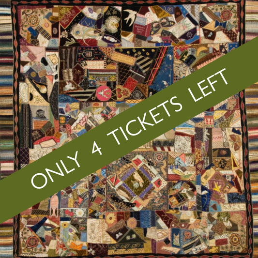 Sunday 28 September, 2-5 p.m.: Workshop: Victorian Crazy Quilt Workshop with Cris Prete