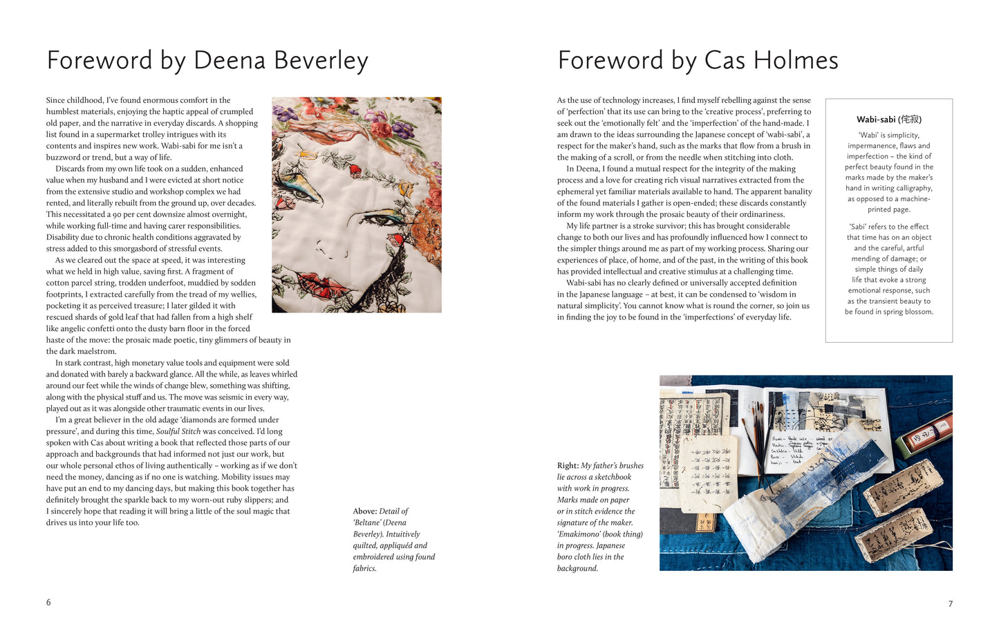 Soulful Stitch: Finding Creativity in Crisis, Cas Holmes and Deena Beverley