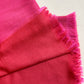 India, Kashmir Loom, Fifty-Fifty Raspberry Shawl