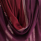 India, Kashmir Loom, Fifty-Fifty Garnet Silver Rosso Shawl
