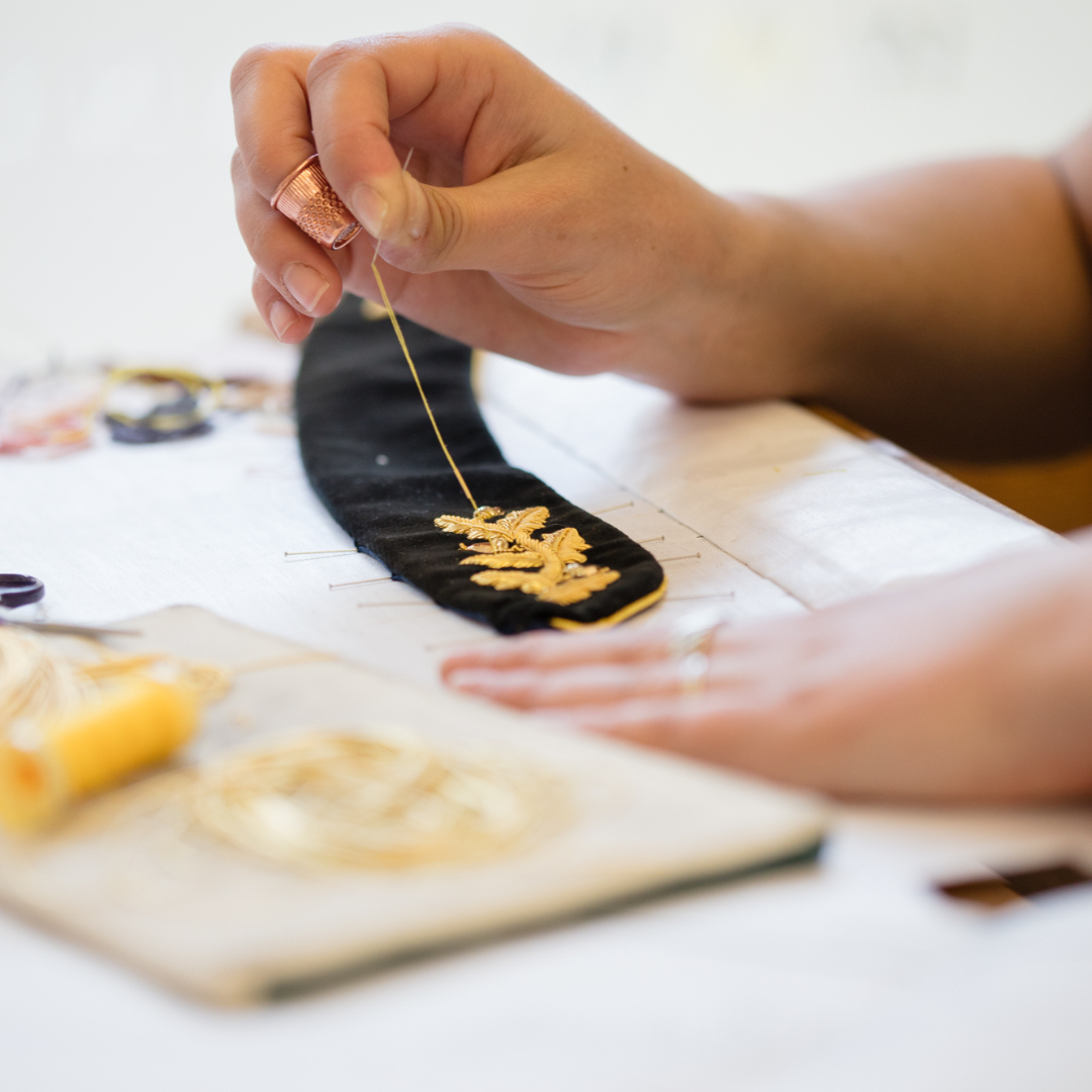 Tuesday 23 September, 10 - 5pm: Studio Tour & Workshop, Filigree Butterfly Goldwork Embroidery with Hand & Lock