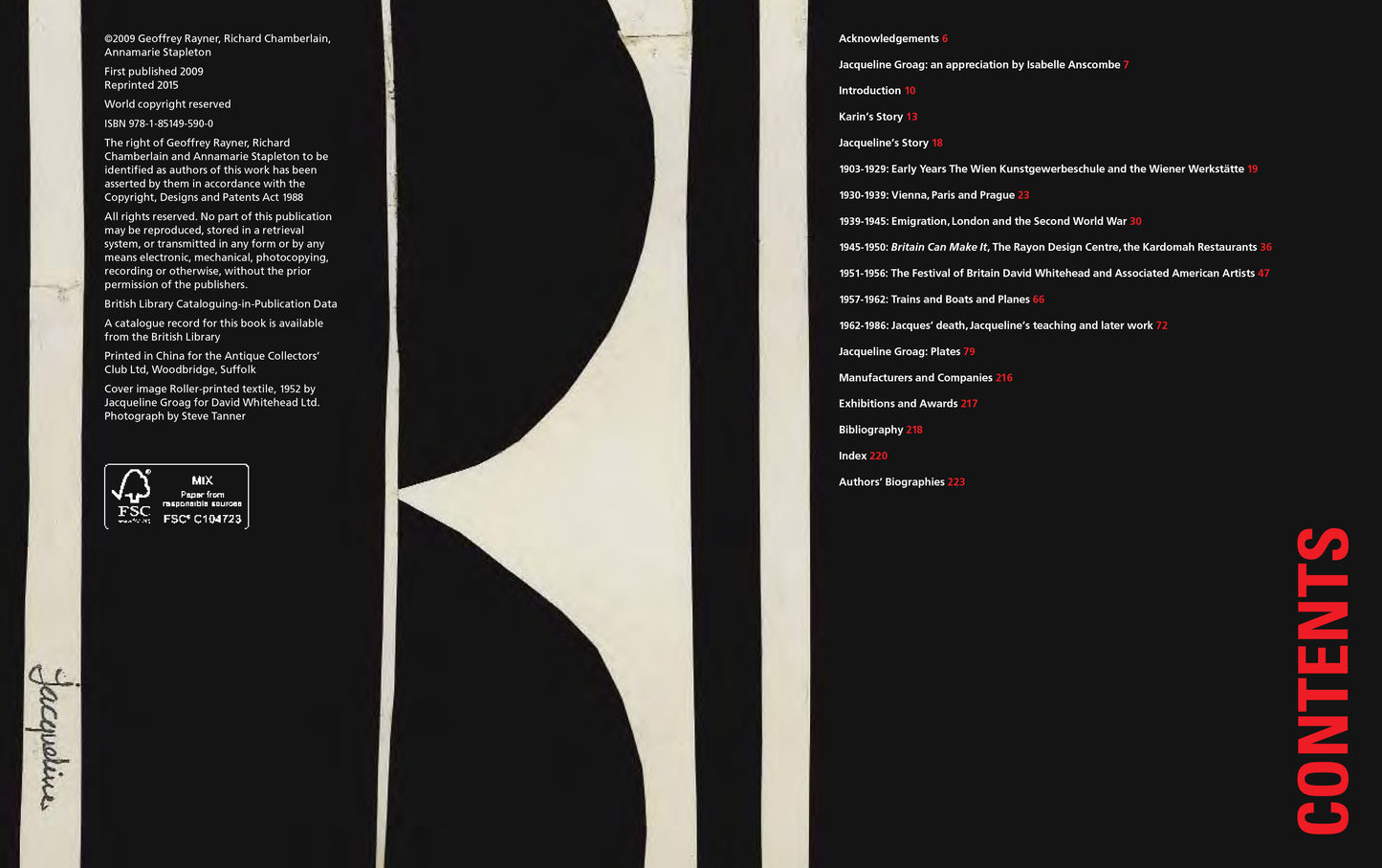Jacqueline Groag: Textile & Pattern Design, Wiener Werkstätte to American Modern, Geoff Rayner