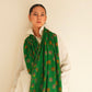 India, Kashmir Loom, Kani Hafiz Butidar Antique Emerald Shawl