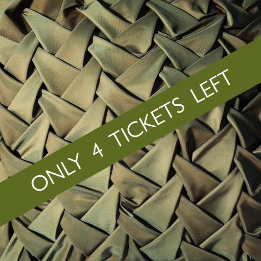 Tuesday 30th September, 1.30-4 p.m.: Workshop: Origami Fabric Manipulation with Kristine Berg