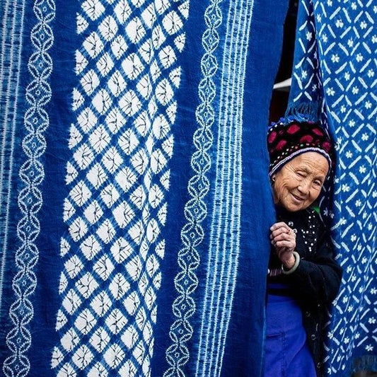 Saturday 15 and Sunday 16 August 2026, 2 - 5pm BST: Soy Paste Resist Indigo Dyeing with Yiran Duan
