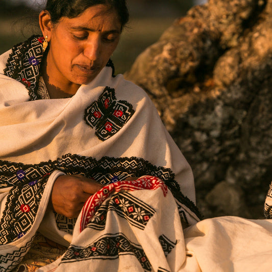 Sunday 20 September, 10.30-12 p.m. BST: Online Talk, Screening & Demonstration, The Art of the Toda: Thread and Touch with Coonoor & Co