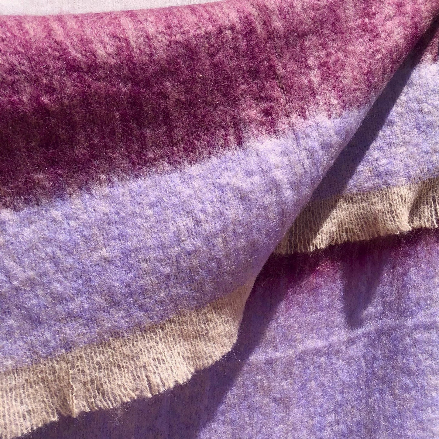 South Africa, Frances VH Mohair, Purple Mountain Blanket Folds