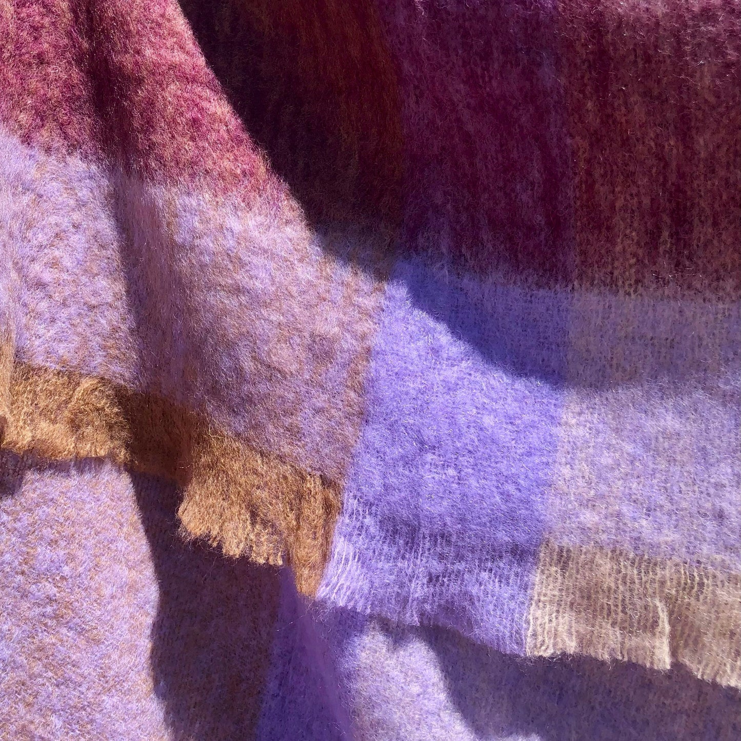 South Africa, Frances VH Mohair, Purple Mountain Blanket Folds