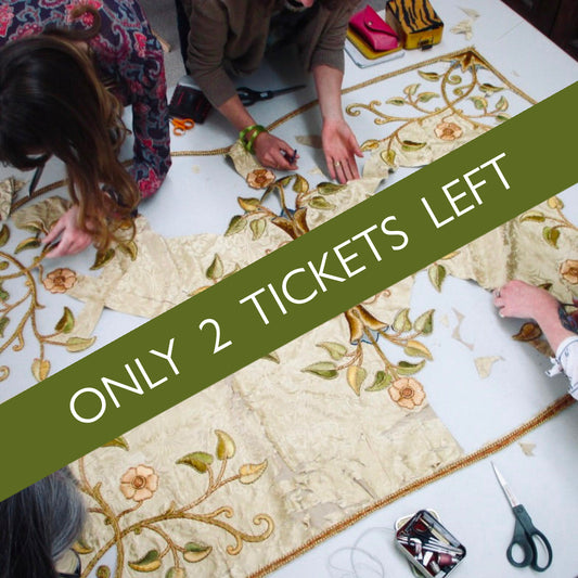 Wednesday 24 September, 2-4 p.m.: Open Studio and Exhibition Walkthrough with The Royal School of Needlework