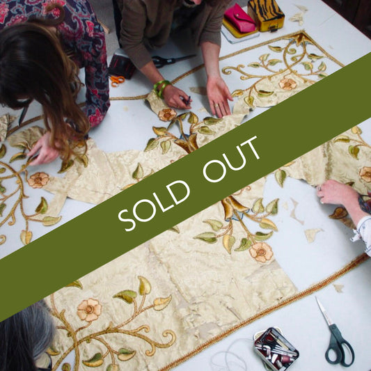 Wednesday 24 September, 2-4 p.m.: Open Studio and Exhibition Walkthrough with The Royal School of Needlework