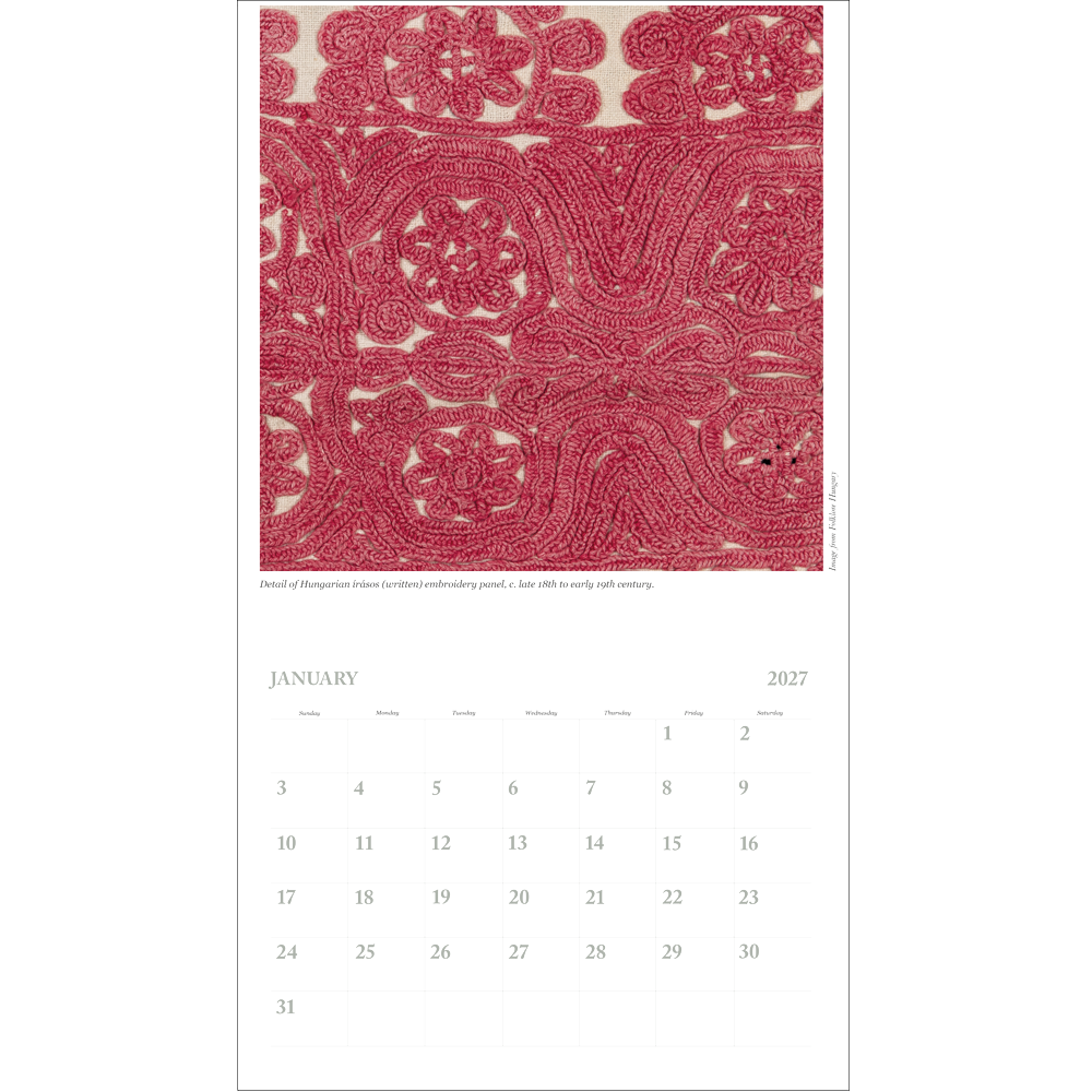 The Selvedge Wall Calendar 2027