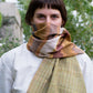 India, We are KAL, Striped Eri Silk Scarf, Green